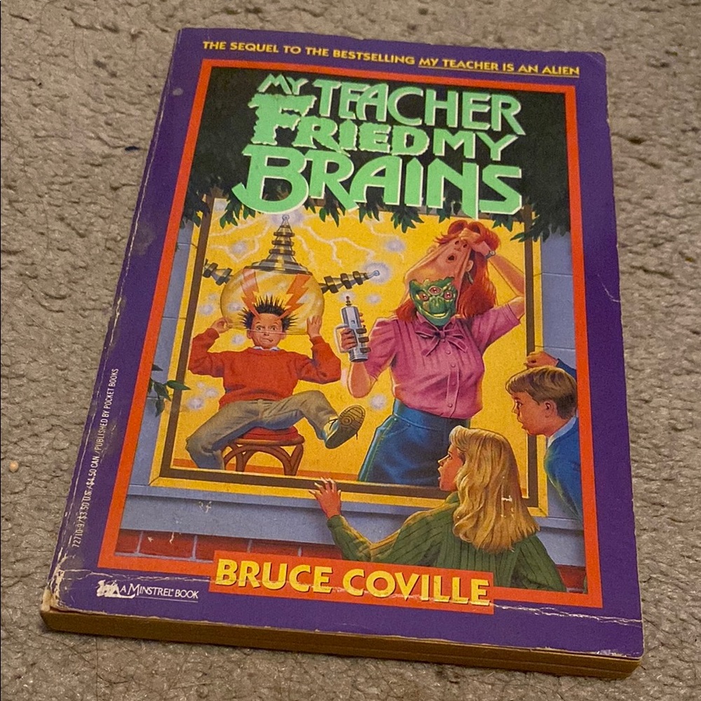 My Teacher Fried My Brains Kids Paperback Book by Bruce Coville